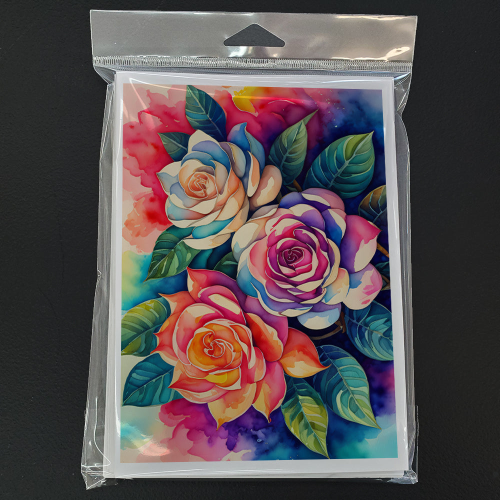 Gardenias in Color Greeting Cards Pack of 8