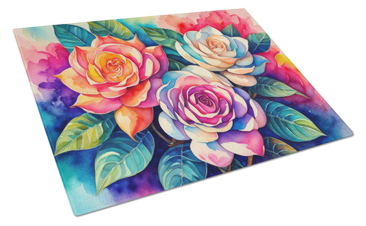 Buy this Gardenias in Color Glass Cutting Board