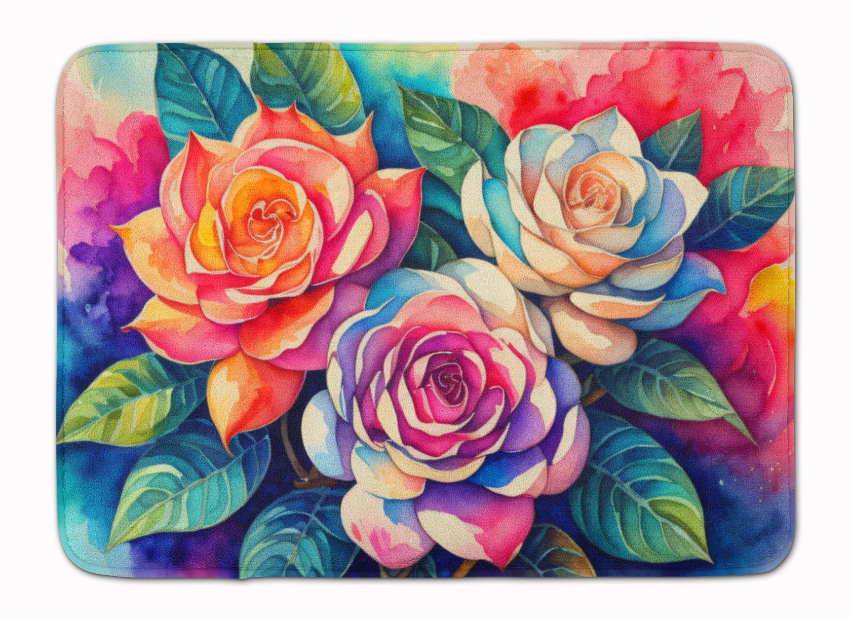 Buy this Gardenias in Color Memory Foam Kitchen Mat