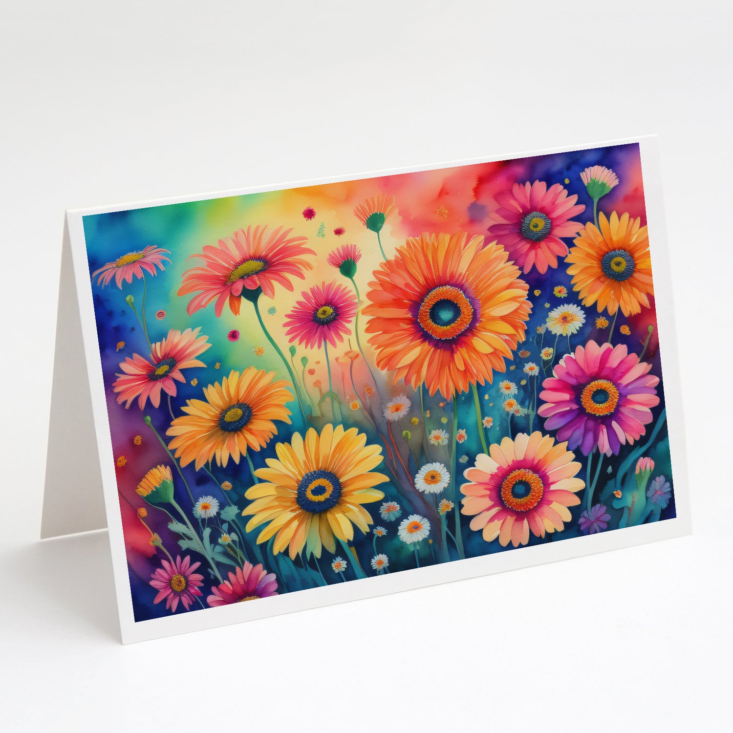 Buy this Gerbera Daisies in Color Greeting Cards Pack of 8