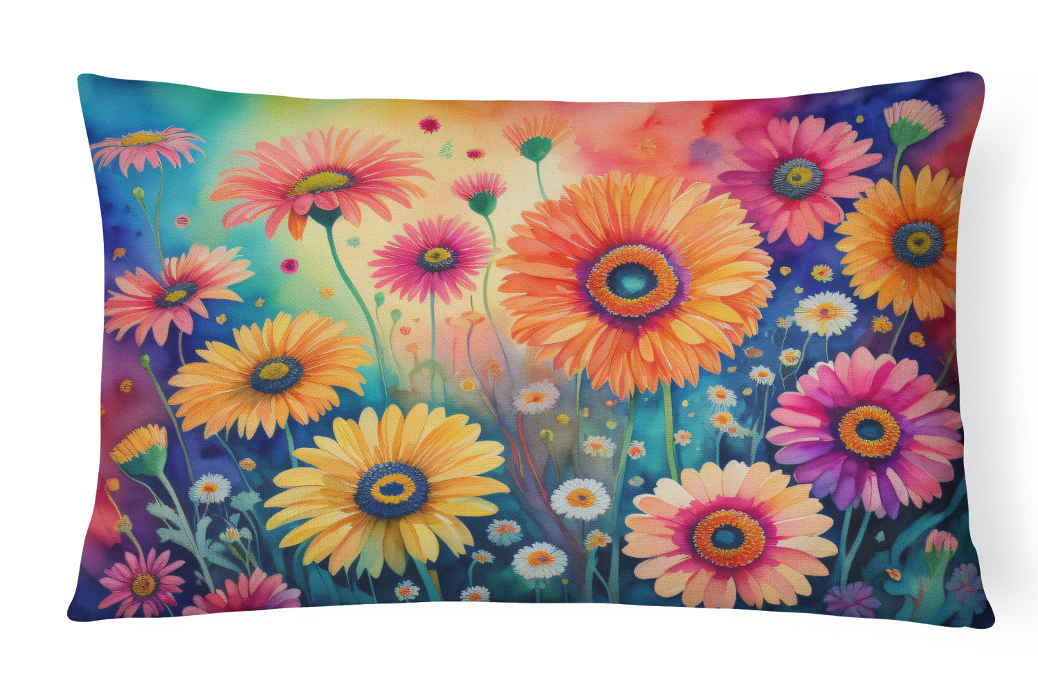 Buy this Gerbera Daisies in Color Throw Pillow