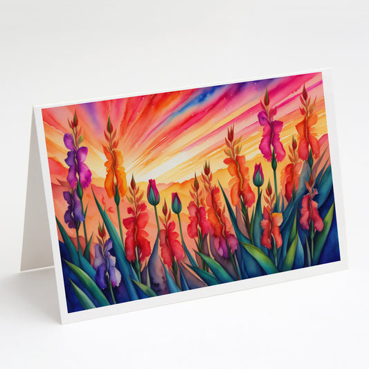Buy this Gladiolus in Color Greeting Cards Pack of 8