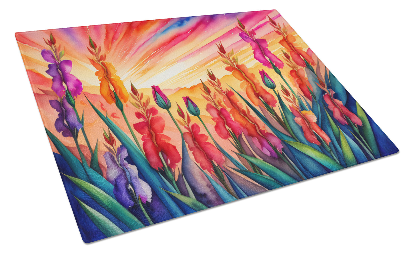 Buy this Gladiolus in Color Glass Cutting Board