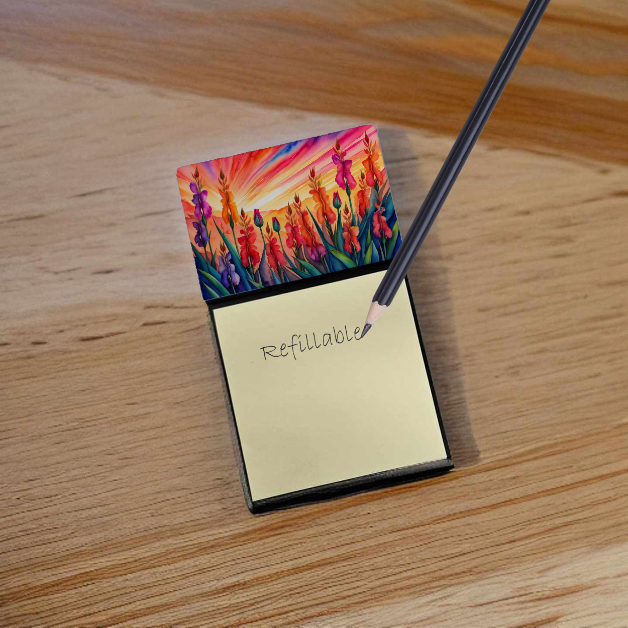 Gladiolus in Color Sticky Note Holder