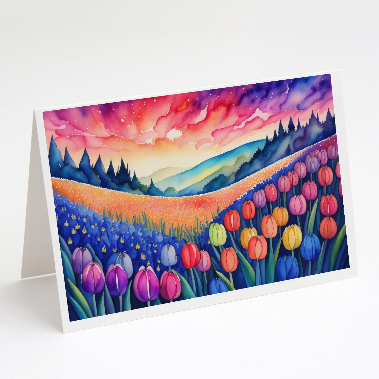 Buy this Hyacinths in Color Greeting Cards Pack of 8