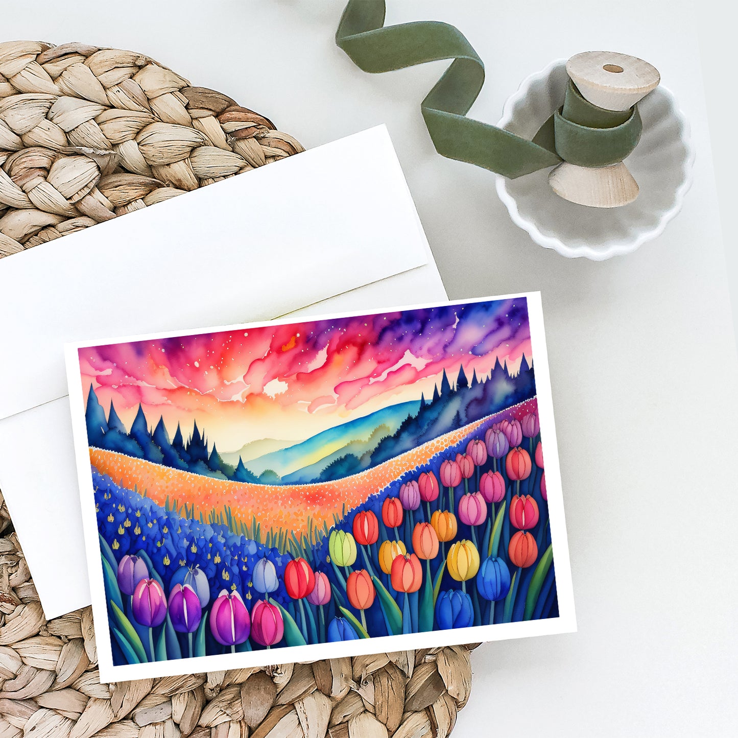 Hyacinths in Color Greeting Cards Pack of 8