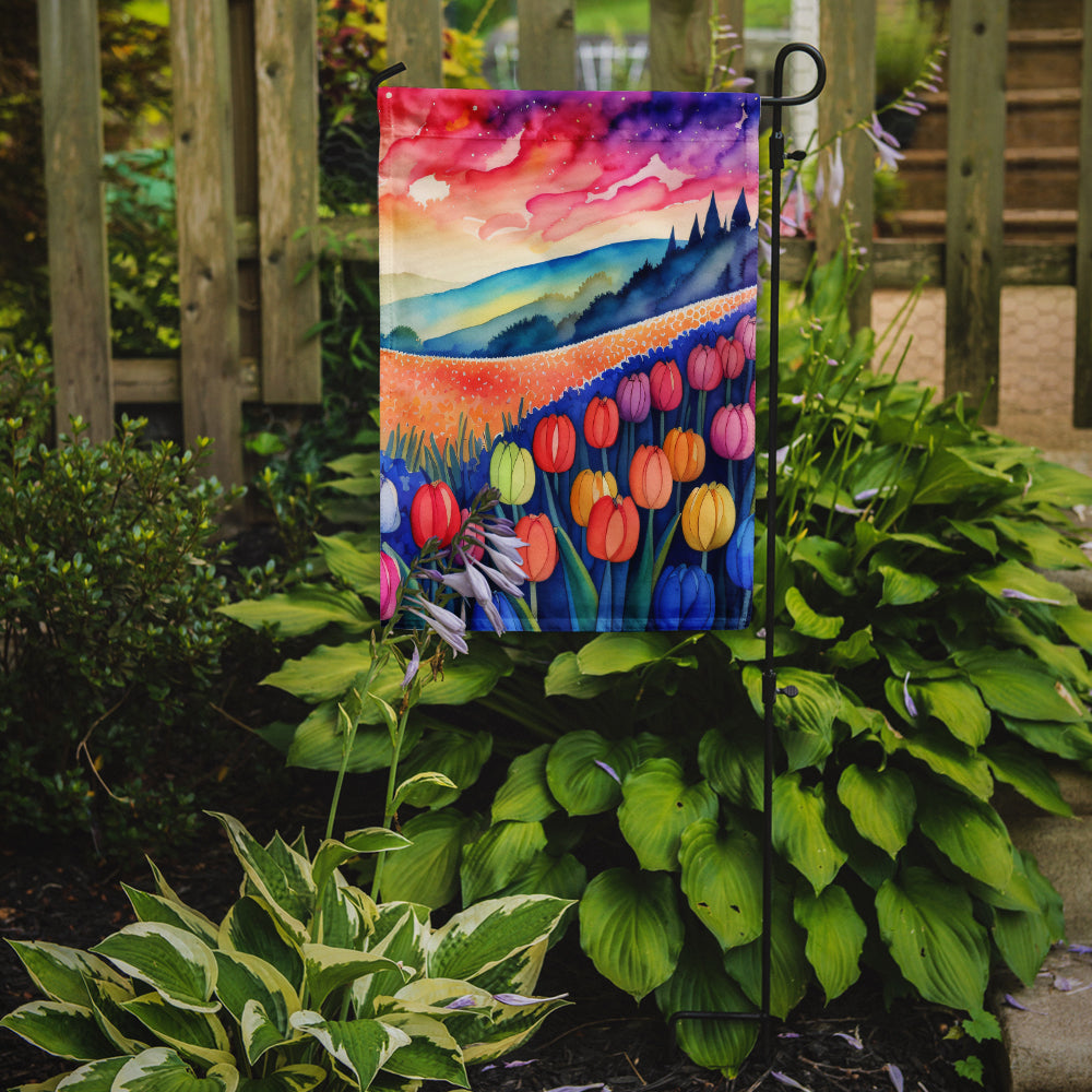 Hyacinths in Color Garden Flag