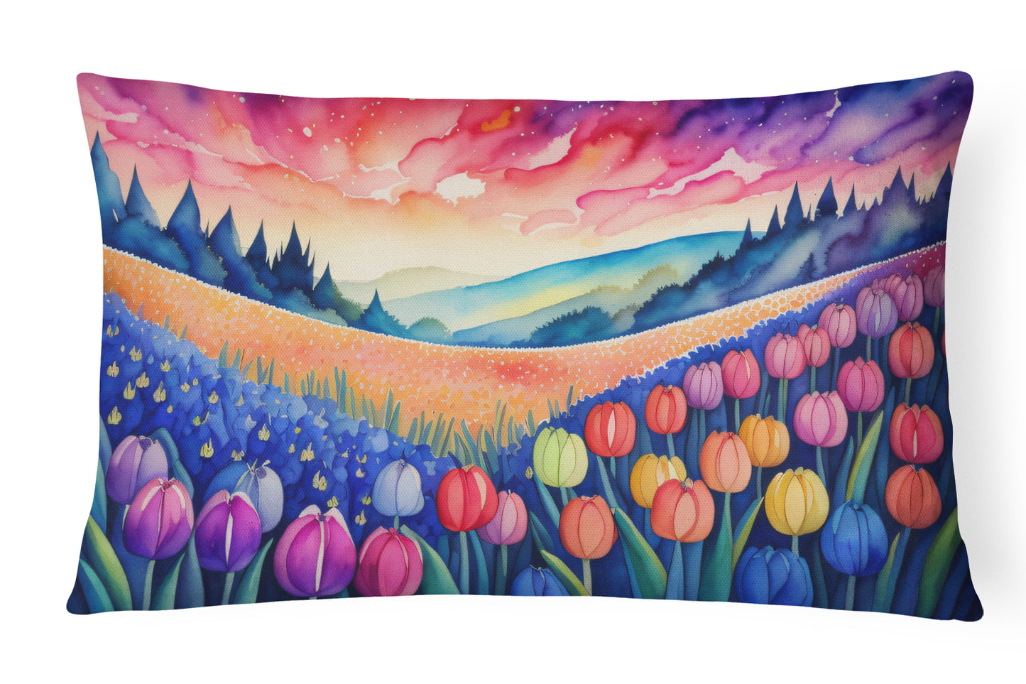 Buy this Hyacinths in Color Throw Pillow