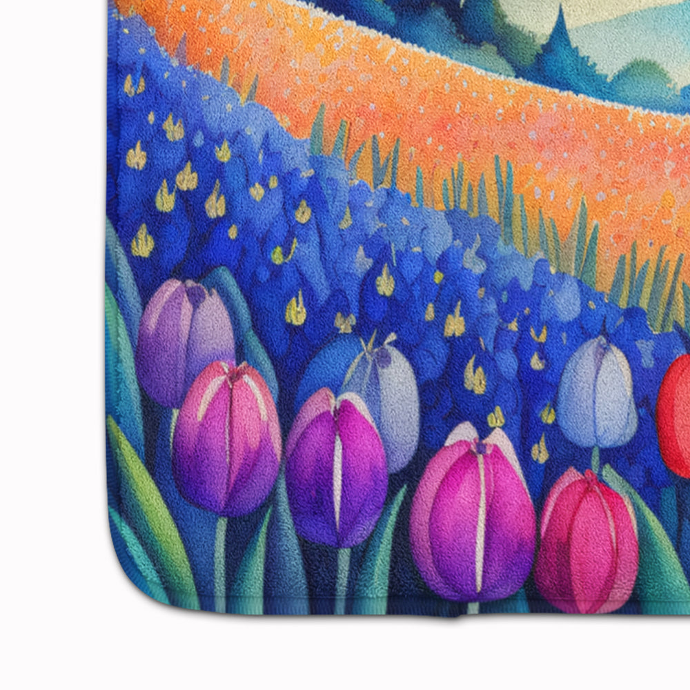 Hyacinths in Color Memory Foam Kitchen Mat