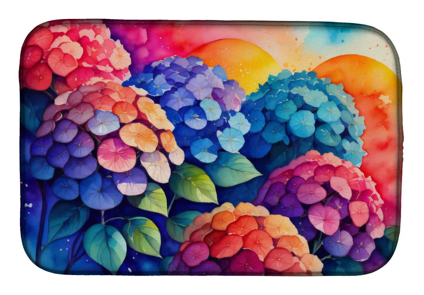 Buy this Hydrangeas in Color Dish Drying Mat