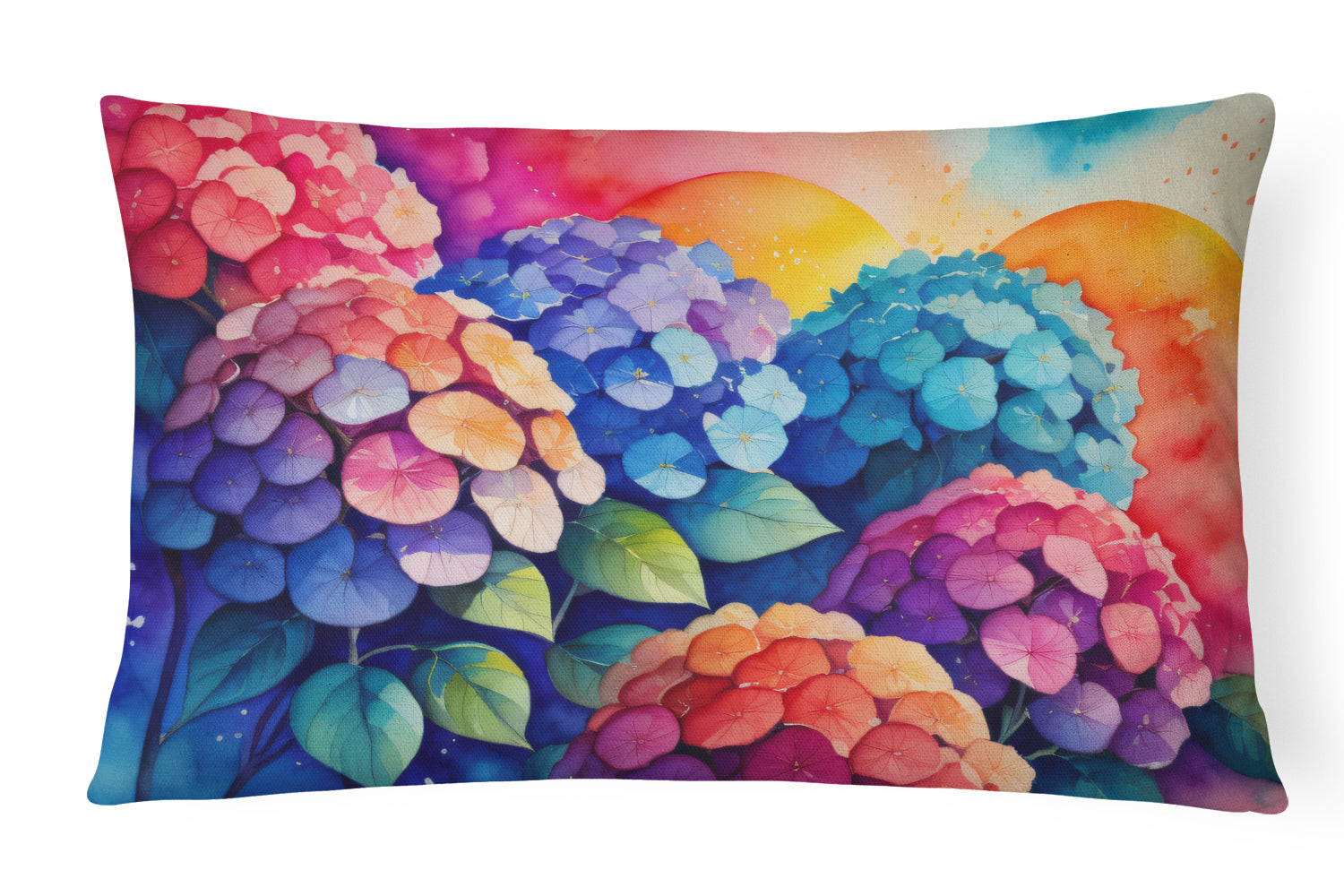 Buy this Hydrangeas in Color Throw Pillow