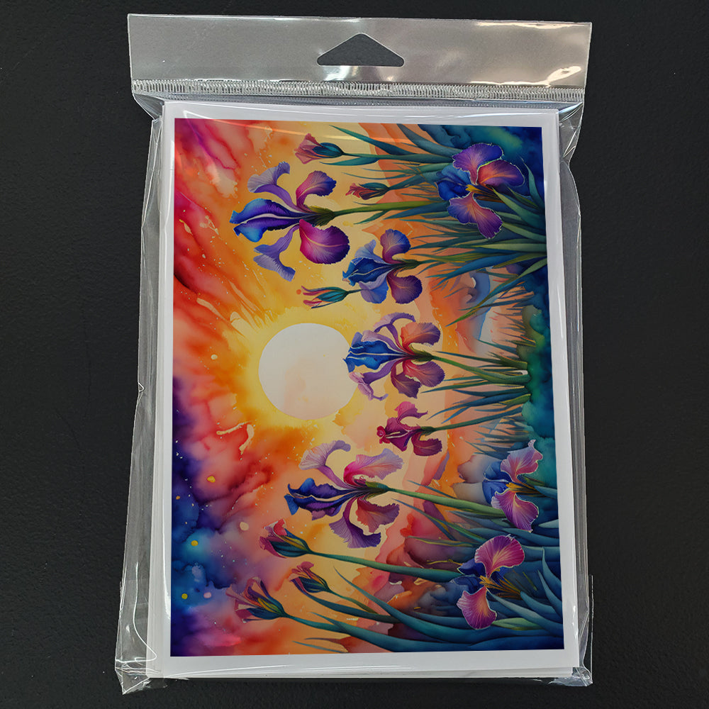 Iris in Color Greeting Cards Pack of 8
