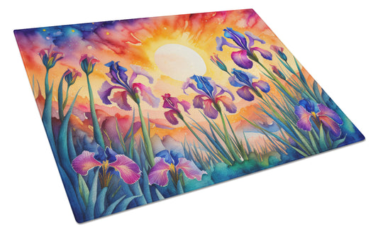 Buy this Iris in Color Glass Cutting Board