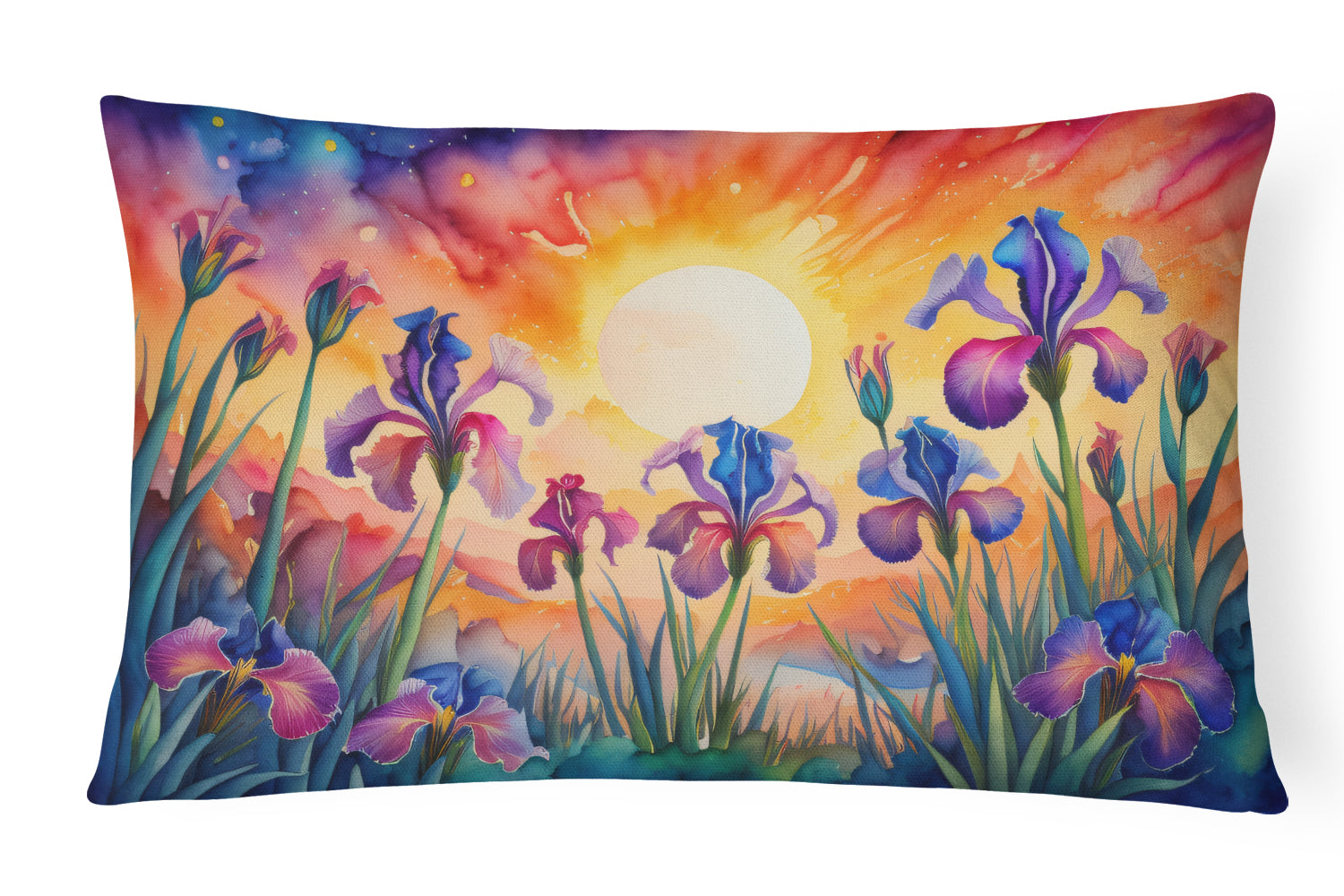 Buy this Iris in Color Throw Pillow