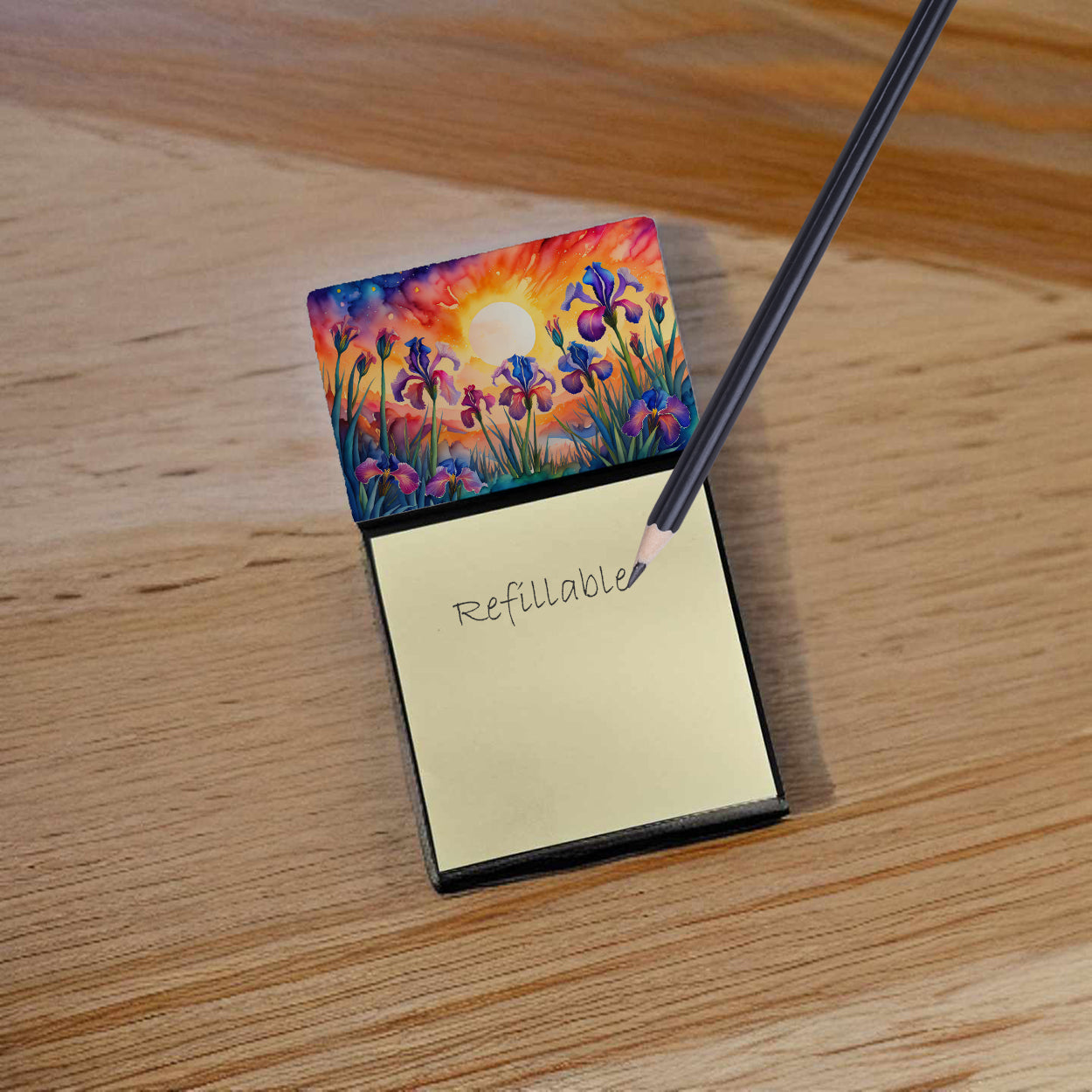 Iris in Color Sticky Note Holder