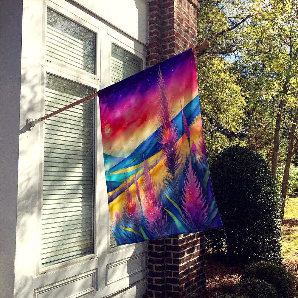 Liatris in Color House Flag
