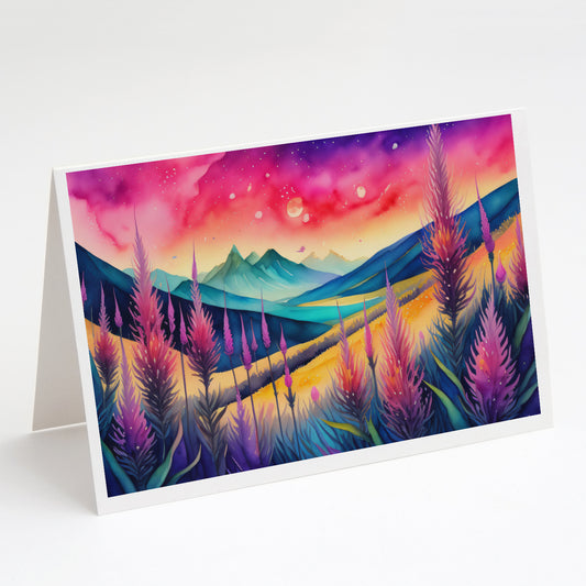 Buy this Liatris in Color Greeting Cards Pack of 8