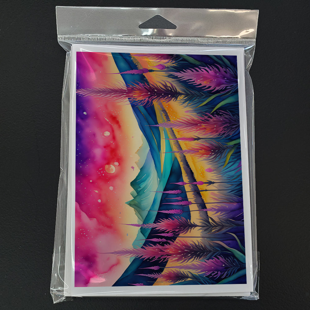 Liatris in Color Greeting Cards Pack of 8