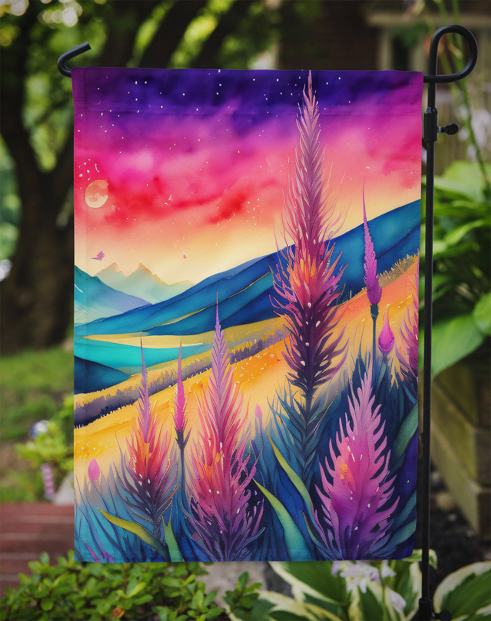 Liatris in Color Garden Flag