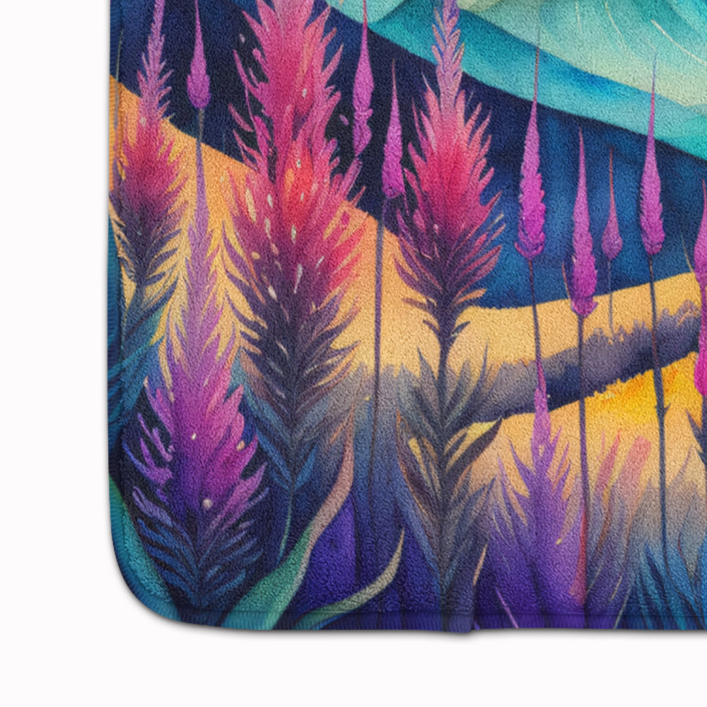 Liatris in Color Memory Foam Kitchen Mat