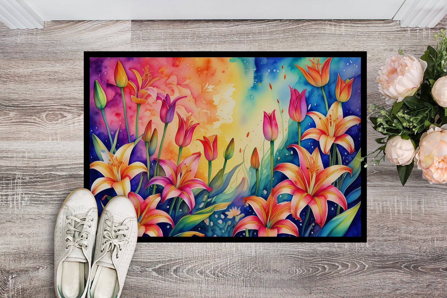 Lilies in Color Doormat