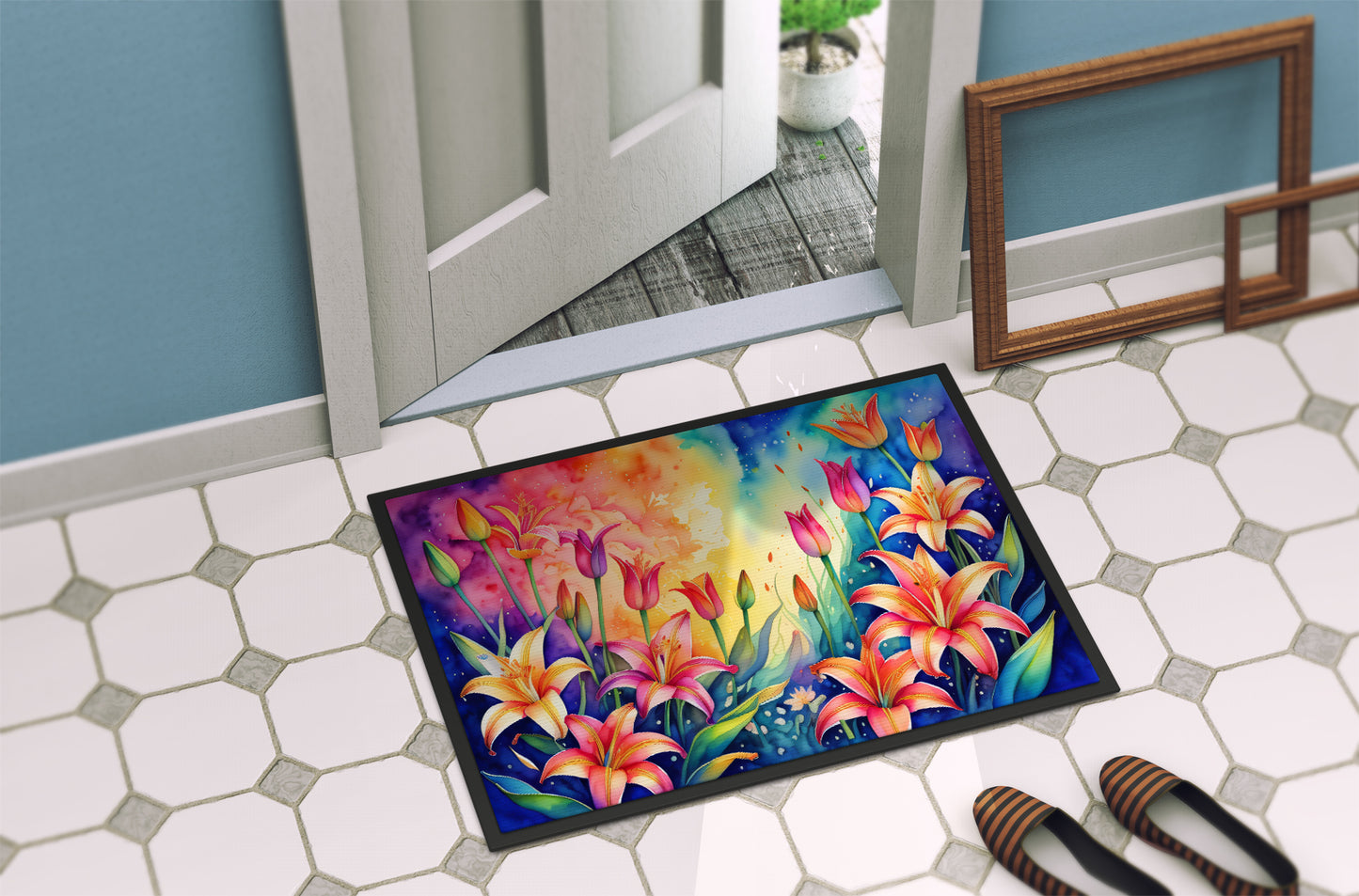 Lilies in Color Doormat