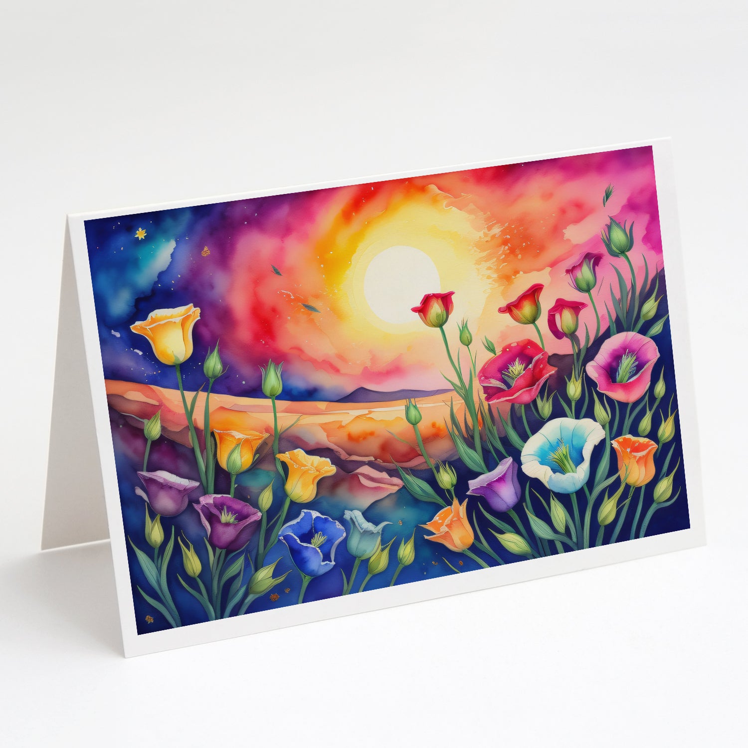 Buy this Lisianthus in Color Greeting Cards Pack of 8