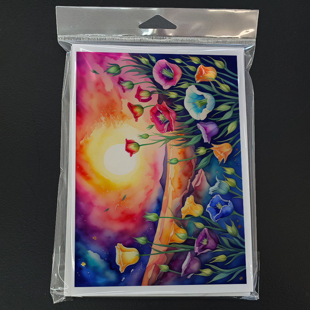 Lisianthus in Color Greeting Cards Pack of 8