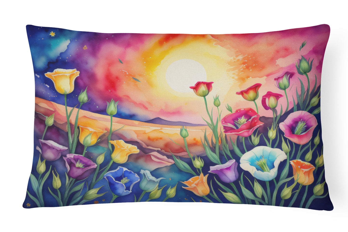 Buy this Lisianthus in Color Throw Pillow