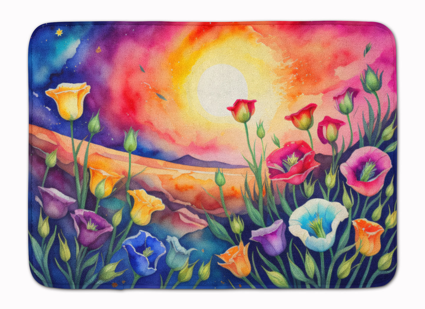 Buy this Lisianthus in Color Memory Foam Kitchen Mat