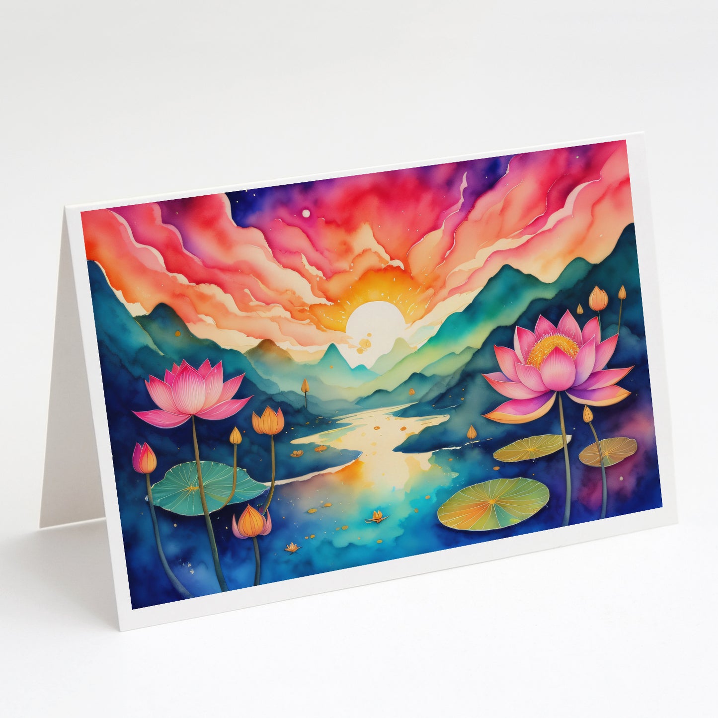 Buy this Lotus in Color Greeting Cards Pack of 8