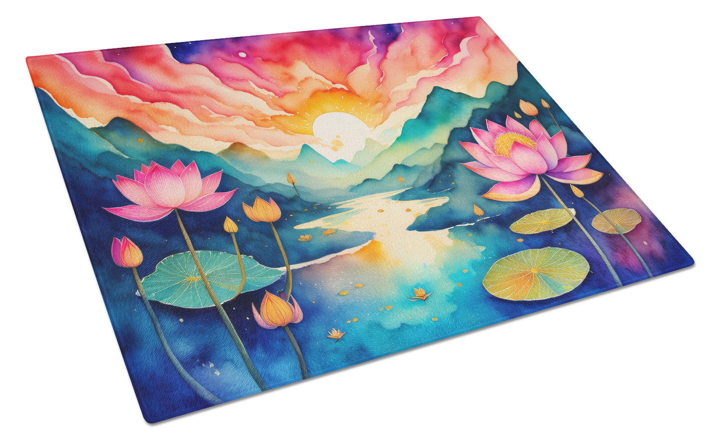 Buy this Lotus in Color Glass Cutting Board