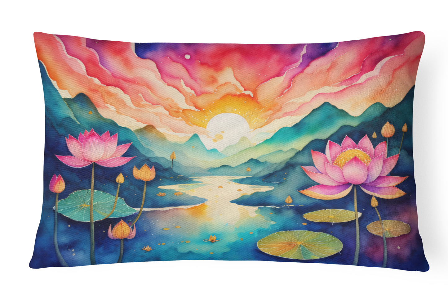 Buy this Lotus in Color Throw Pillow