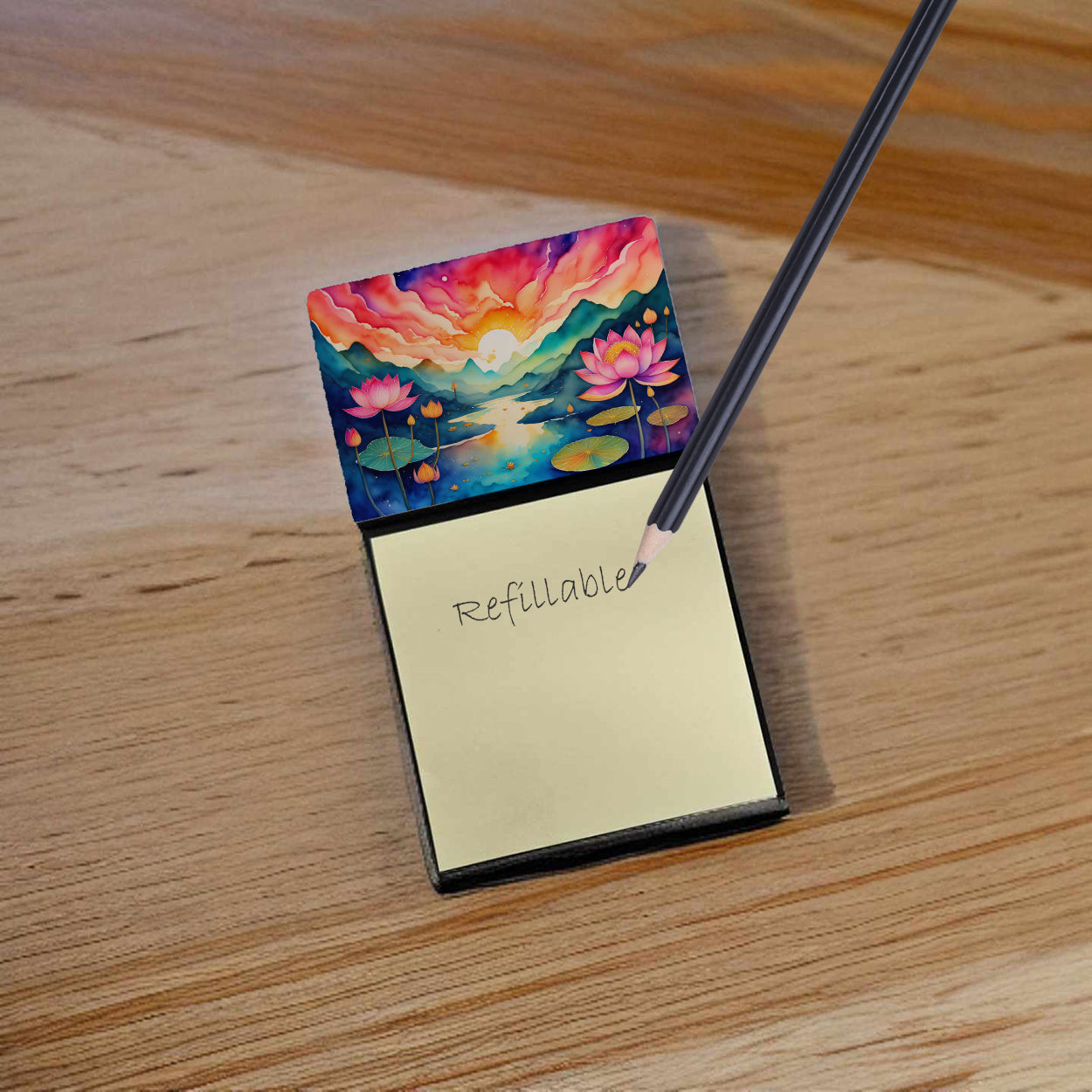 Lotus in Color Sticky Note Holder