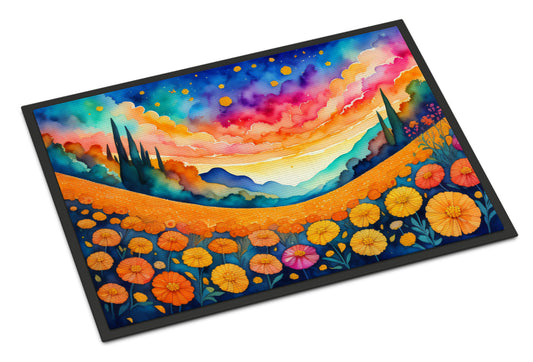 Buy this Marigolds in Color Doormat