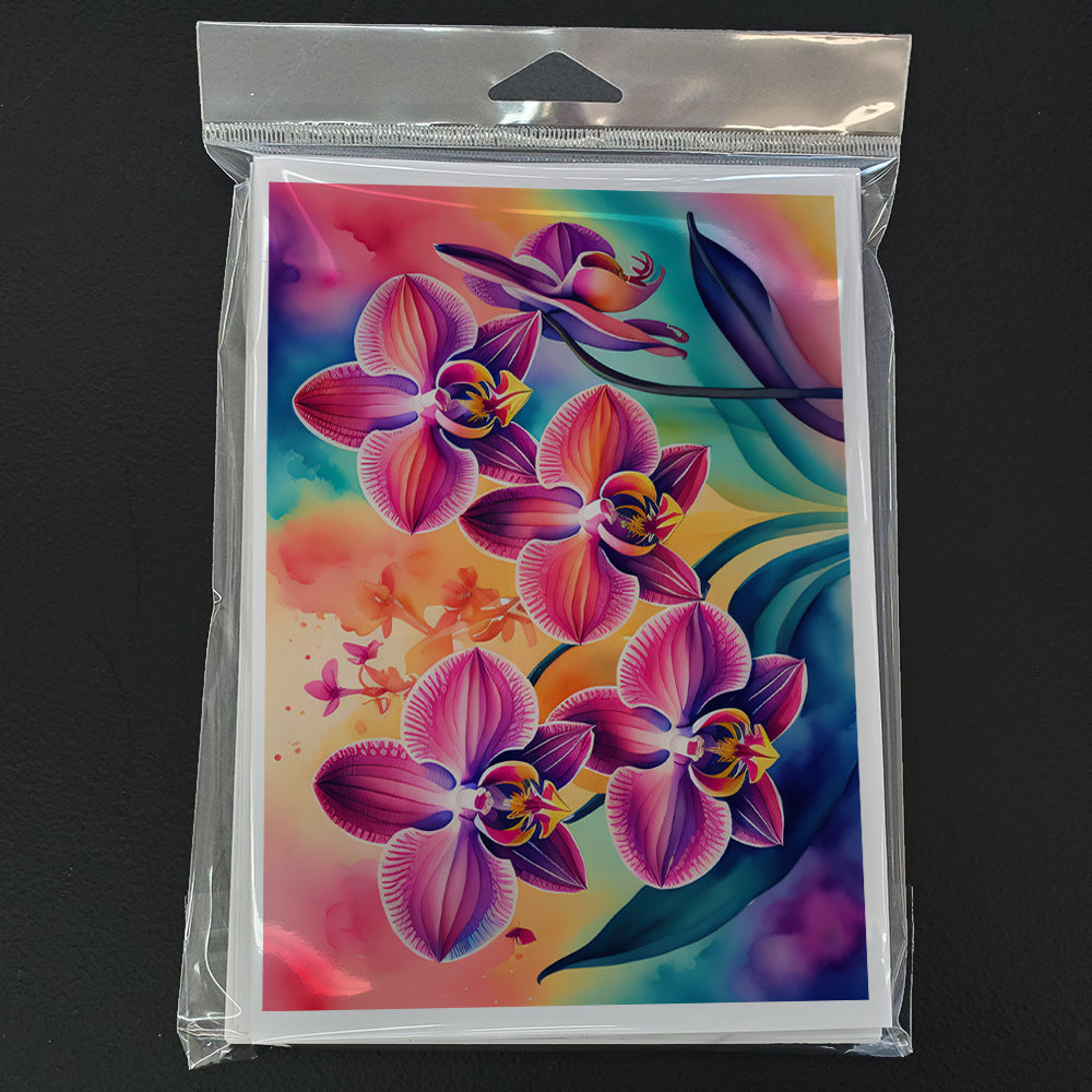 Orchids in Color Greeting Cards Pack of 8
