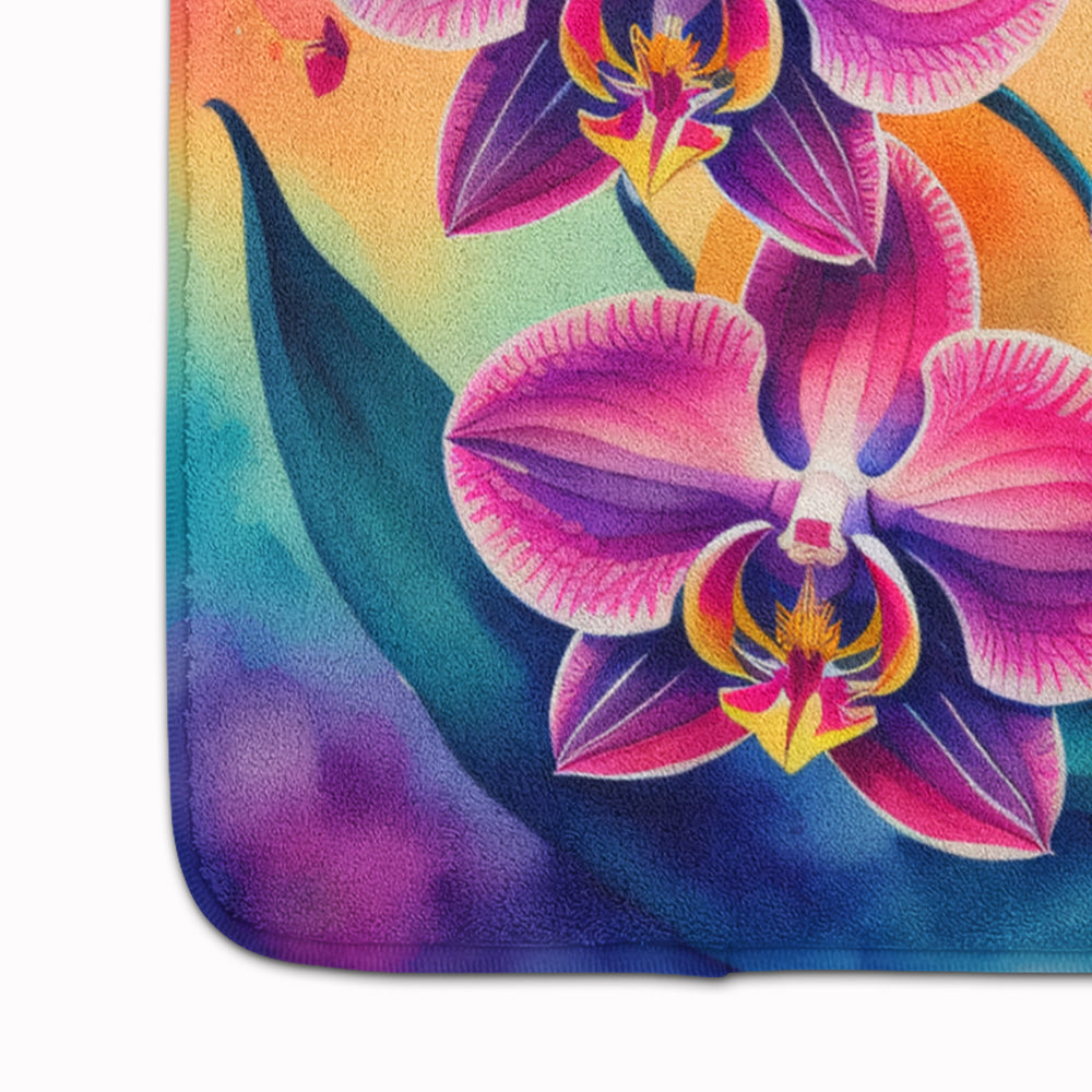 Orchids in Color Memory Foam Kitchen Mat