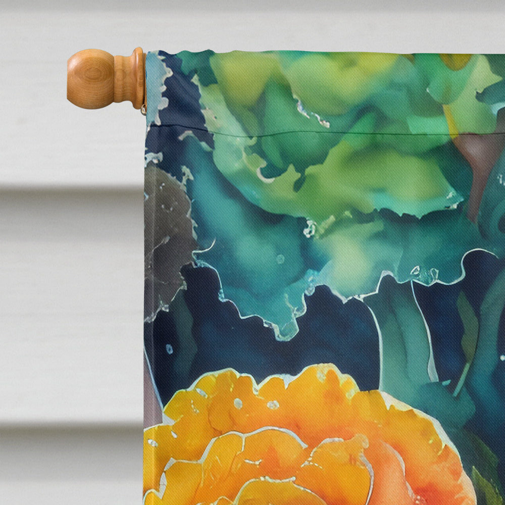 Ornamental Kale in Color House Flag