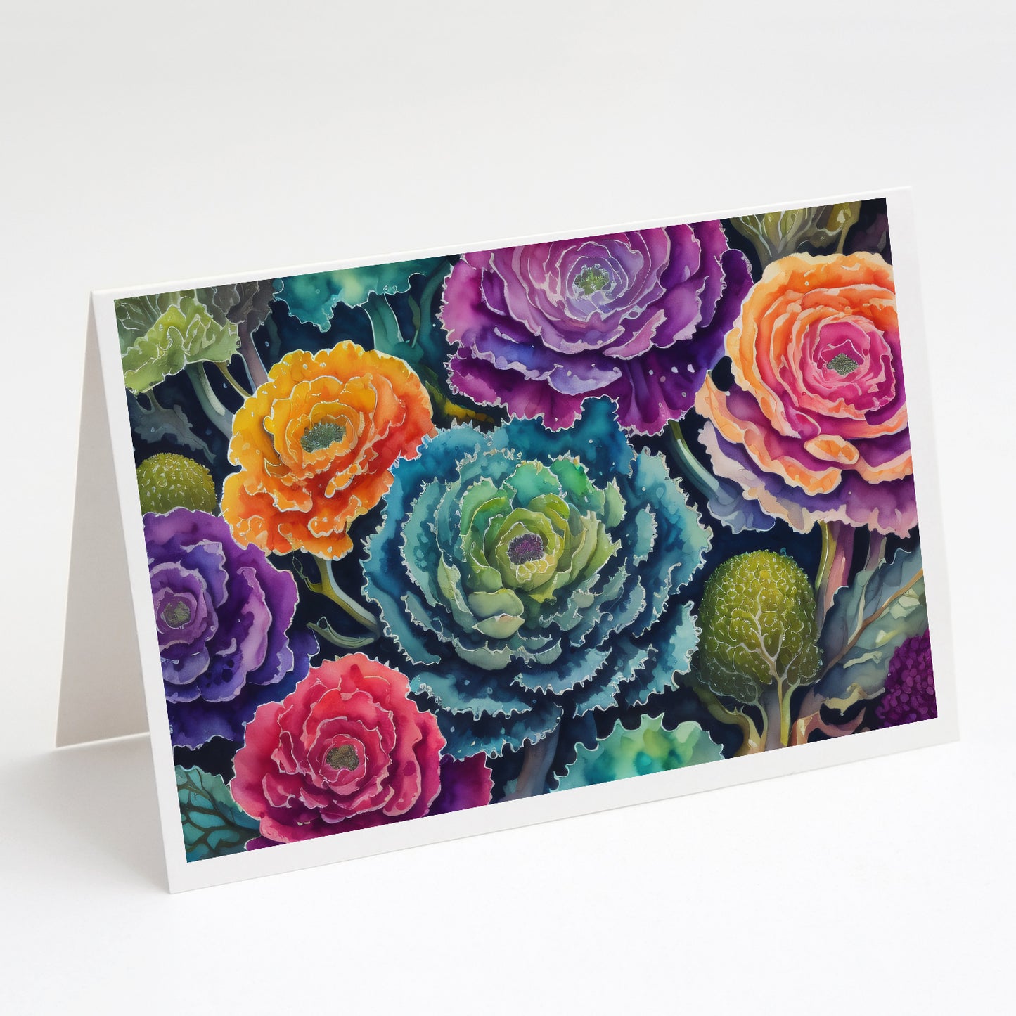 Buy this Ornamental Kale in Color Greeting Cards Pack of 8