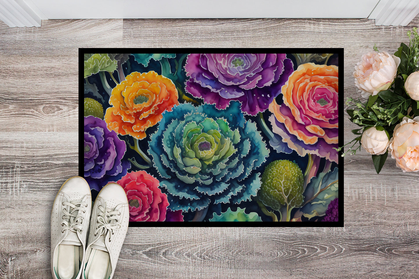 Ornamental Kale in Color Doormat