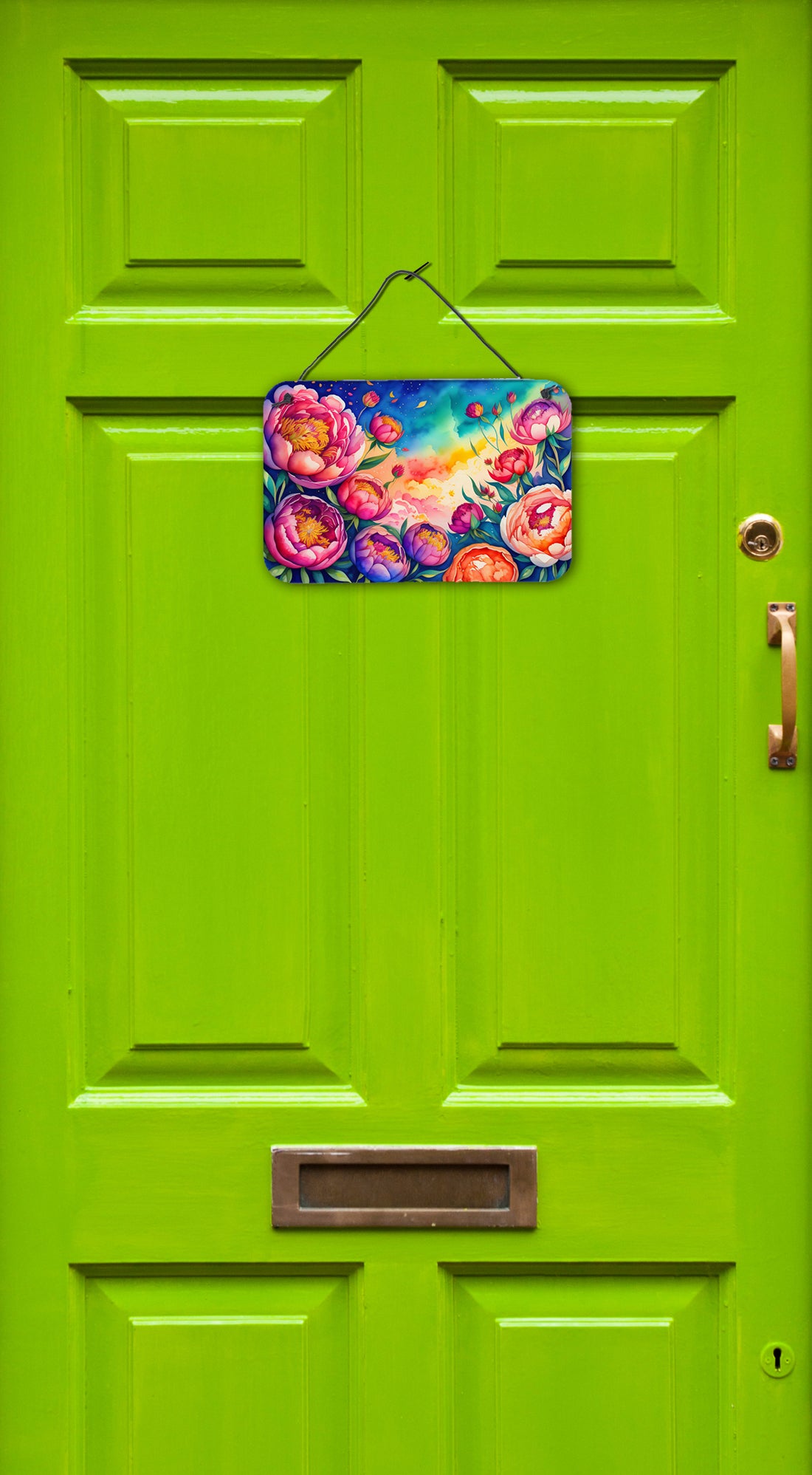 Peonies in Color Wall or Door Hanging Prints
