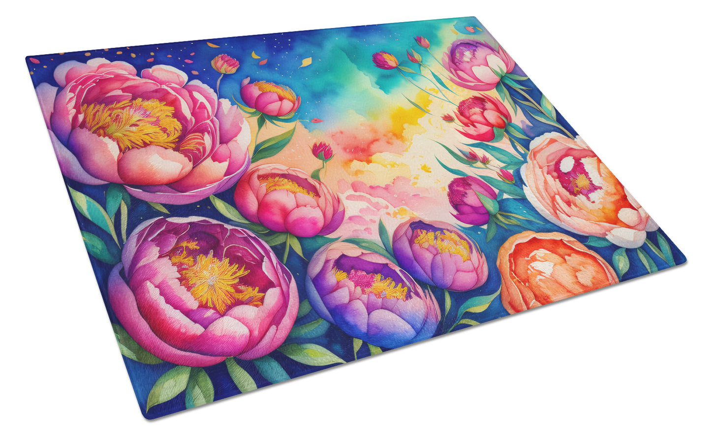 Buy this Peonies in Color Glass Cutting Board