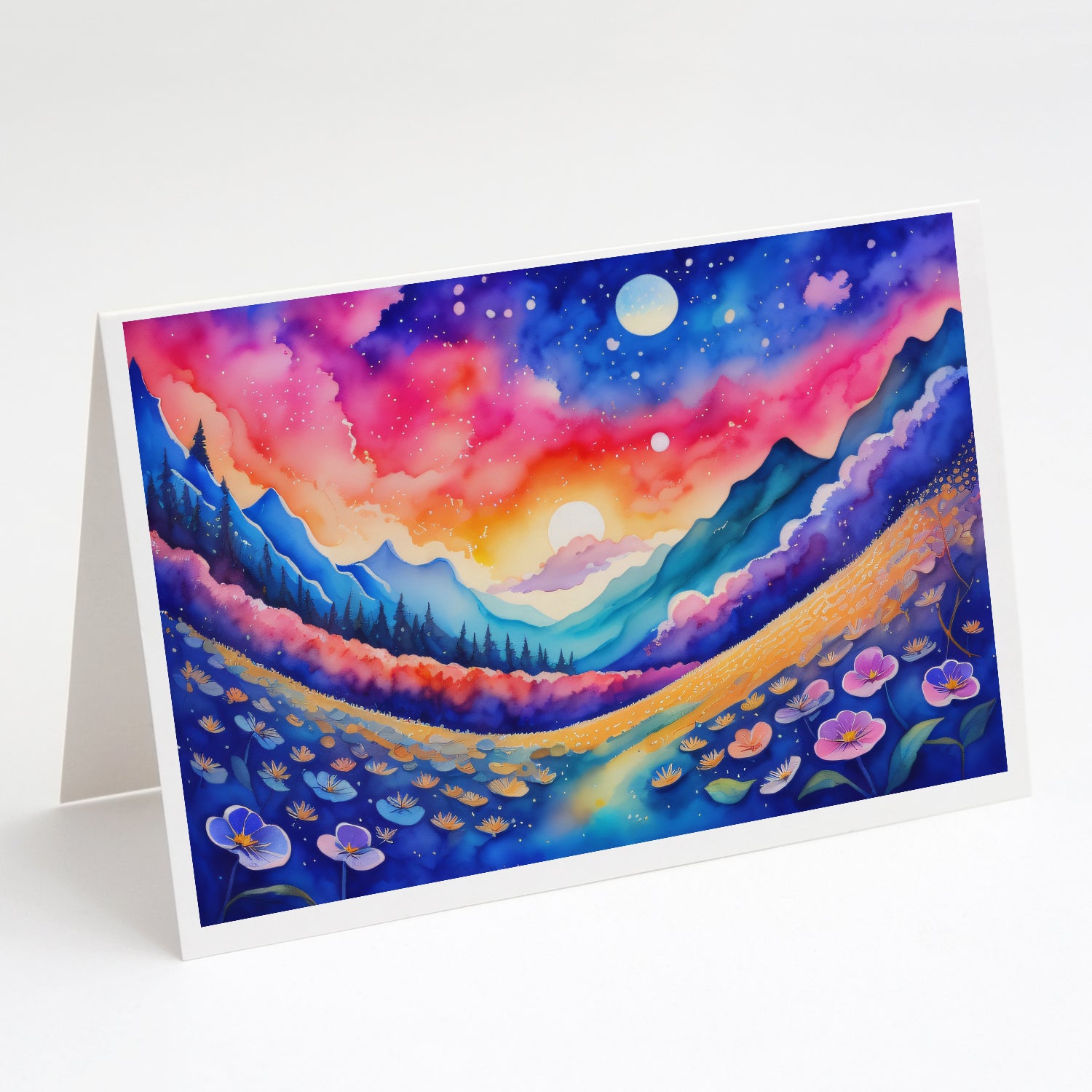 Buy this Periwinkles in Color Greeting Cards Pack of 8