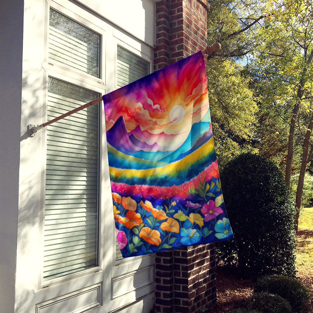 Petunias in Color House Flag