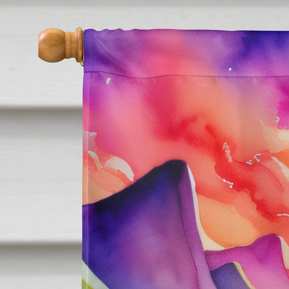 Petunias in Color House Flag