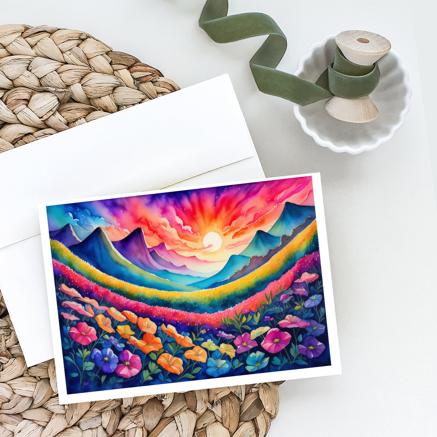 Petunias in Color Greeting Cards Pack of 8