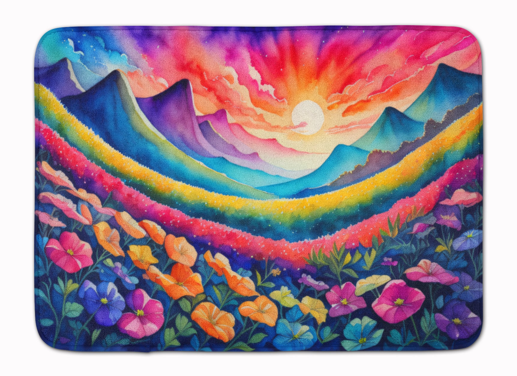 Buy this Petunias in Color Memory Foam Kitchen Mat