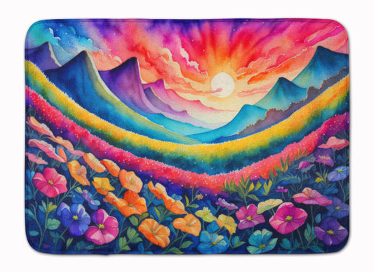 Buy this Petunias in Color Memory Foam Kitchen Mat