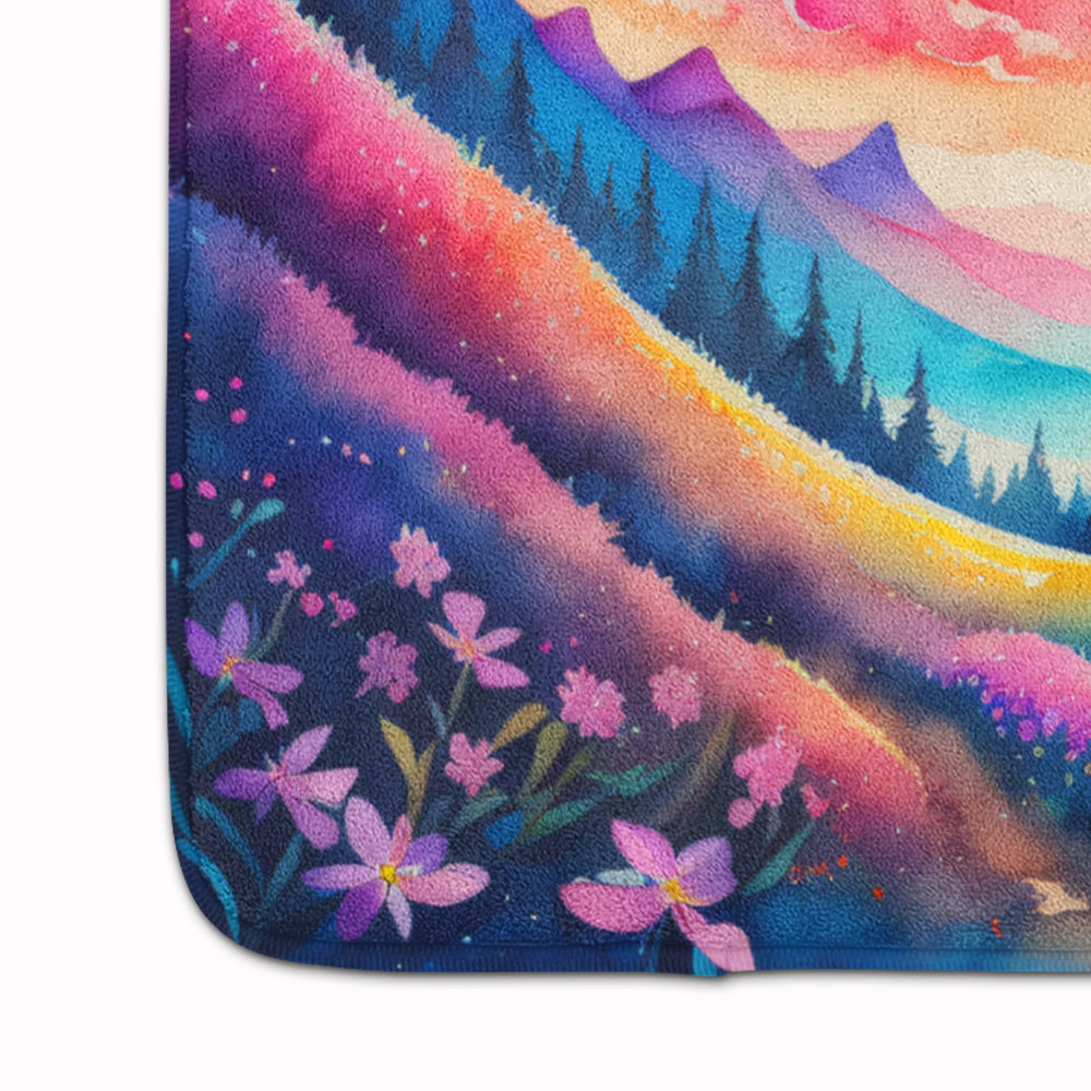 Phlox in Color Memory Foam Kitchen Mat