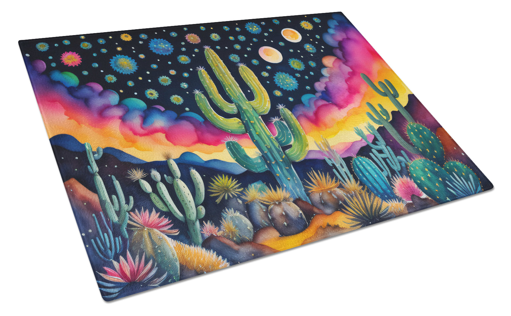 Buy this Queen of the Night Cactus in Color Glass Cutting Board